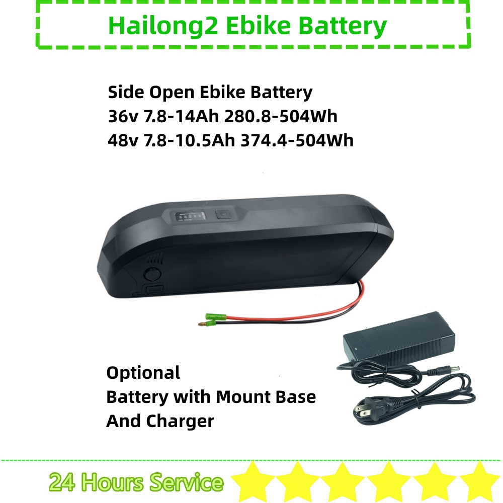 Ebike Battery 48V 20Ah Hailong - 36V E-Bike-Batterie hailong 2 Seite offen