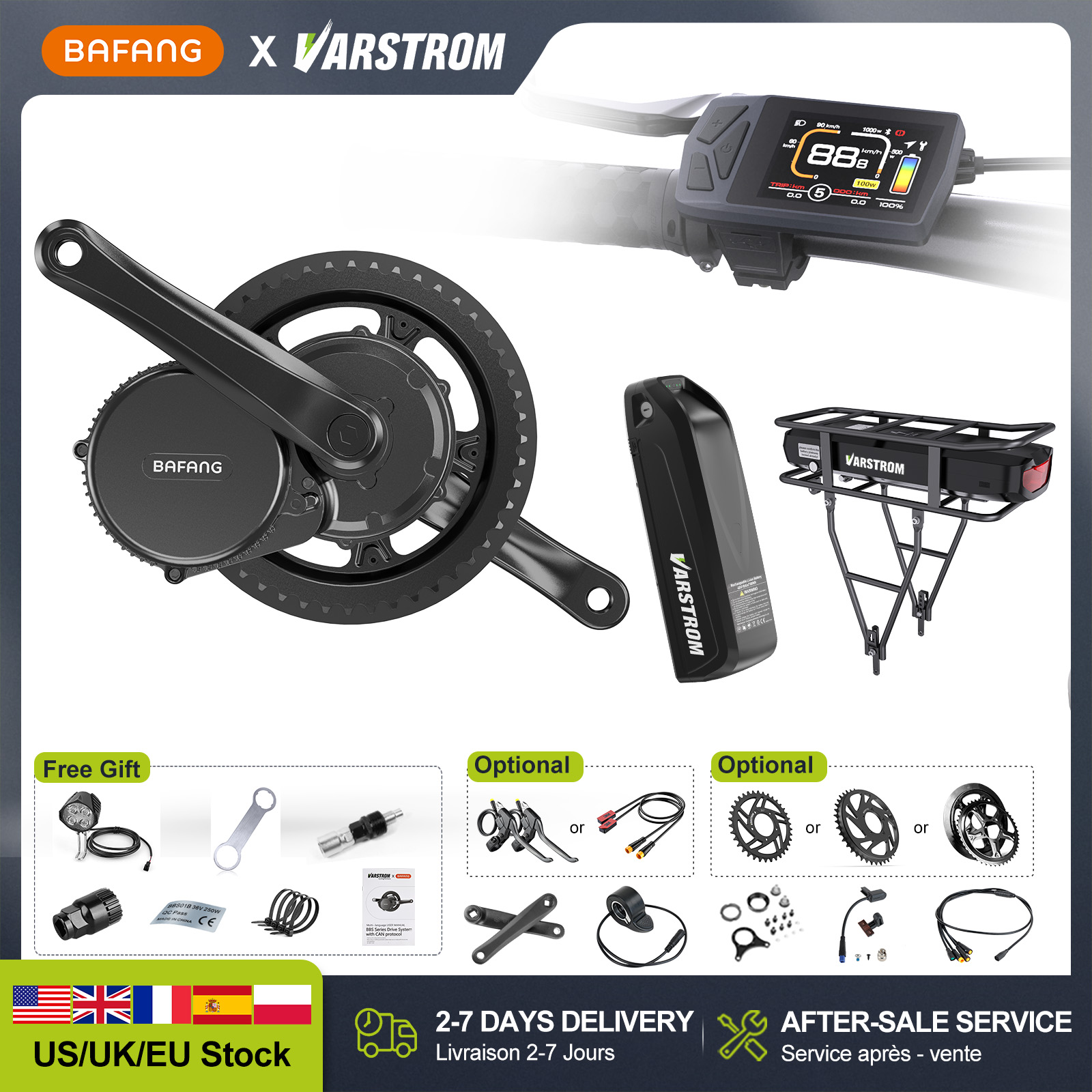 [US Direct] BAFANG 48V 500W/75 – Bafang Bbshd 1000W Conversion Kit Bewertung und Preis